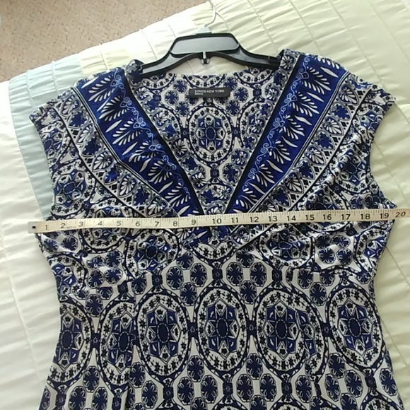 Jones New York blue print dress - Picture 8 of 8